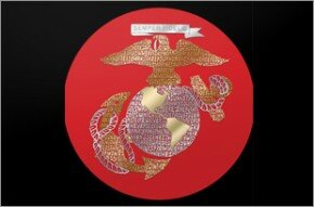 LA Pop Art - Marines Black