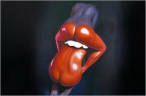 Ron English - Lady Lips