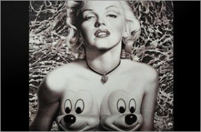 Ron English - Marilyn B&W